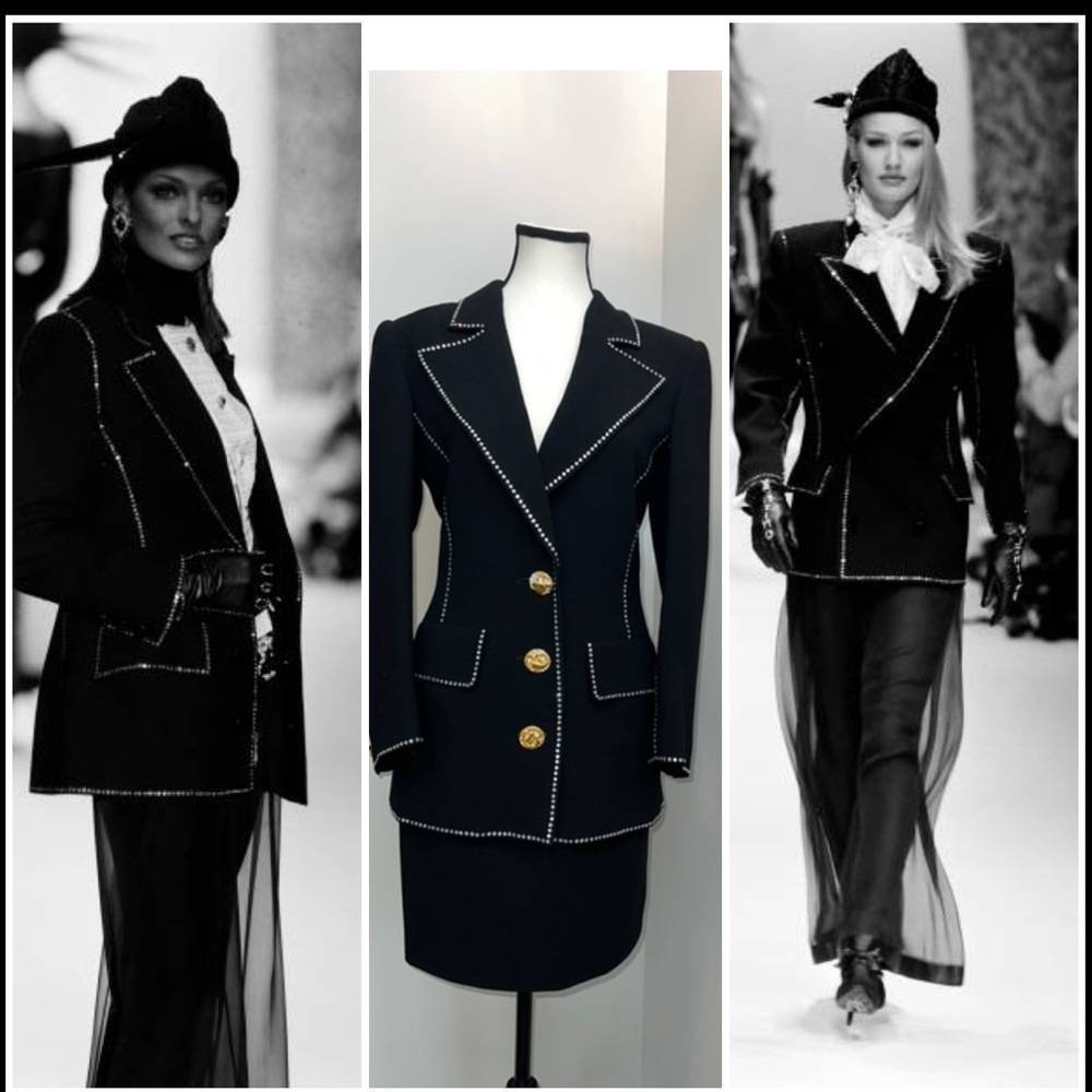 Vintage Runway Valentino FW 1992 Karen Mulder & Linda Evangelista